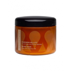 Barex Разглаживающая маска «Сияющий бархат» Maschera Velluto Olio Di Argan E Di Olivello Spinoso, 500 мл (Barex, Contempora)