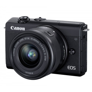 Беззеркальный фотоаппарат Canon EOS M200 Kit EF-M 15-45mm IS STM, черный # 3699C010