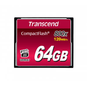 Карта памяти TRANSCEND CompactFlash 64GB 800x TS64GCF800