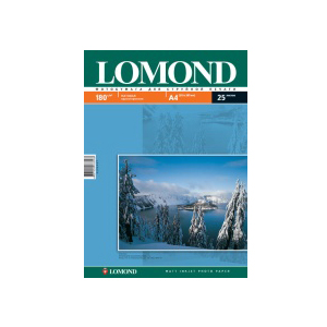 Бумага Lomond A4, матовая, 180 г/м², 25 листов 0102037