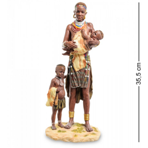 Статуэтка "Африканка с детьми" Veronese