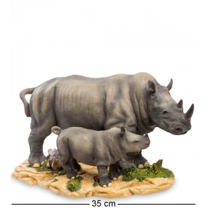 Статуэтка "Носорог с детенышем" Veronese