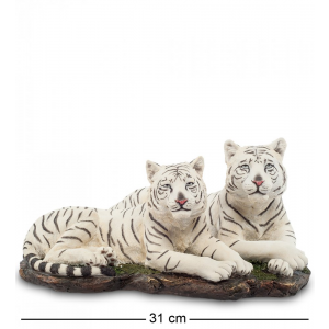Статуэтка "Белые тигры" Veronese 903011