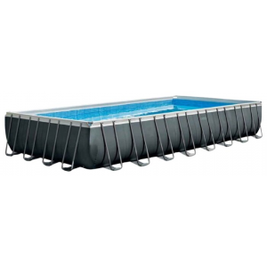 Каркасный бассейн INTEX Rectangular Ultra XTR Frame Pool,фильтр-насос 975х488х132см 26374