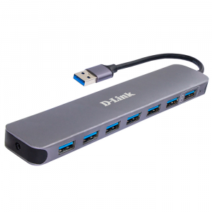 USB-хаб D-Link DUB-1370/B2A 7-port USB3.0 silver