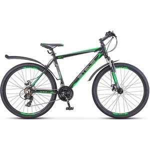 Велосипед Stels Navigator 620 MD 26'' V010 (2018) 14'' Черный/зеленый/антрацит