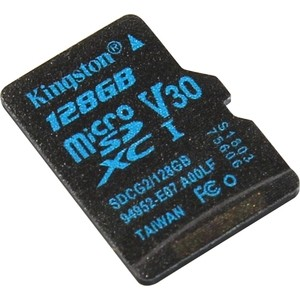 Карта памяти Kingston 128GB microSDXC Class UHS-I U3 V30 Canvas Go 45MB/s (SDCG2/128GBSP)