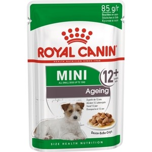 Пауч Royal Canin Mini Ageing 12+ Sause-Sobe кусочки в соусе собе для собак мелких пород старше 12лет 85г