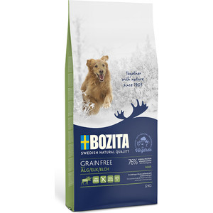 Сухой корм BOZITA Grain Free Adult with Elk беззерновой с мясом лося для взрослых собак