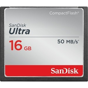 Карта памяти SanDisk Compact Flash Ultra 50MB/s 16GB (SDCFHS-016G-G46)
