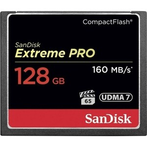 Карта памяти Sandisk Extreme Pro CF 160MB/s 128 GB VPG 65, UDMA 7 (SDCFXPS-128G-X46)