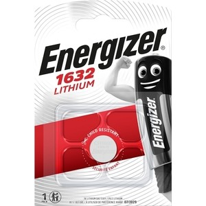 Батарейка CR1632 Energizer Lithium 3V PIP1