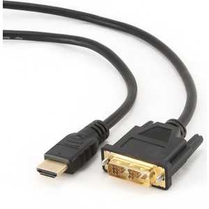Кабель HDMI-DVI 4.5м Gembird экранированный позолоченные разъемы CC-HDMI-DVI-15