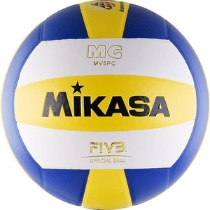 Мяч волейбольный Mikasa MV5PC, бел-син размер 5