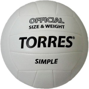 Мяч волейбольный любительский Torres Simple V30105 размер 5
