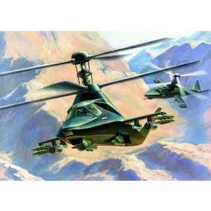 Модель для склеивания Звезда Российский вертолёт-невидимка КА-58 Черный призрак масштаб 1:72 7232