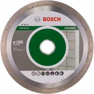 Круг алмазный Bosch Best for ceramic 180x25.4 корона сплошной(2.608.602.635)