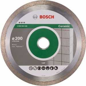 Круг алмазный Bosch Best for ceramic 200x25.4 корона сплошной(2.608.602.636)