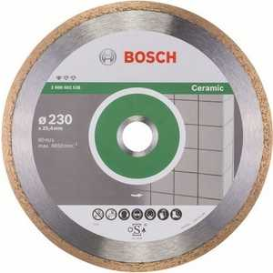 Круг алмазный Bosch Standard for ceramic 230x25.4 корона сплошной(2.608.602.538)