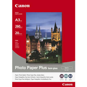 Фотобумага A3, 260 гр., Полуглянцевое, белый, 20 листов (1686B026) Canon
