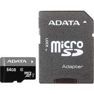 Карта памяти A-Data microSDXC 64GB Premier Class 10 UHS-I U1 (AUSDX64GUICL10-RA1)
