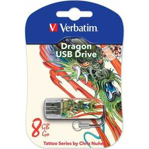 Флэш-накопитель Verbatim Mini Tattoo Edition 8Gb USB Flash drive