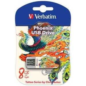 Флеш накопитель Verbatim 16GB Mini Tattoo Edition USB 2.0 Феникс (49887)