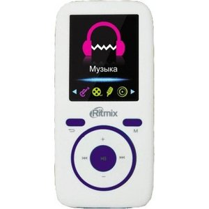 MP3 плеер Ritmix RF-4450 4Gb white/violet