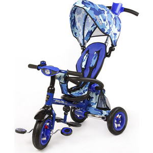 Велосипед трехколесный Moby Kids Junior 2 синий (T300 2Army)