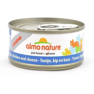 Консервы Almo Nature Legend Adult Cat with Tuna Chicken and Cheese с тунцом курицей и сыром для кошек