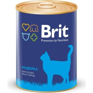 Консервы Brit Premium Cat Turkey индейка для взрослых кошек