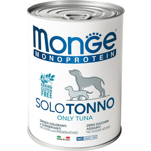 Консервы Monge Dog Monoproteico Solo Pate Tuna паштет из тунца для собак 400г