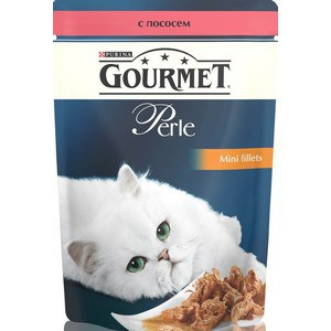 Консервы для кошек Gourmet "Perle", мини-филе с лососем, 85 г 12222480