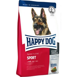 Сухой корм Happy Dog Supreme Fit&Well Sport 11kg+ с мясом птицы облегченный для активных собак средних и крупных пород