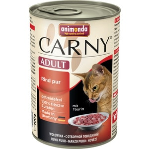 Корм консервированный для кошек Animonda Carny Adult с отборной говядиной 0.4 кг 83723