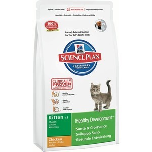 Сухой корм Hill's Science Plan Healthy Development Kitten with Chicken с курицей для котят