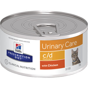 Консервы Hill's Prescription Diet c/d Urinary Care Milticare with Chicken с курицей диета при профилактике МКБ для кошек 156г (9451)
