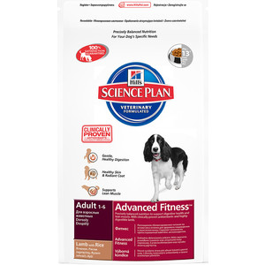 Корм для собак HILL'S Science Plan Adult Advanced Fitness с ягненком и рисом