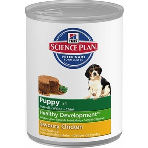 Консервы Hill's Science Plan Puppy Healthy Development Puppy Medium with Savoury Chicken с курицей для щенков средних пород 370г (8036)