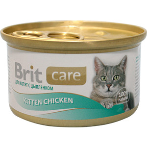 Консервы Brit Care Cat Kitten Chicken с цыплёнком для котят
