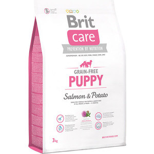 Brit Care Puppy беззерновой сухой корм для щенков с лососем и картофелем