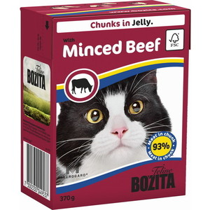 Консервы для кошек "Bozita"Рубленая говядина" кусочки в желе