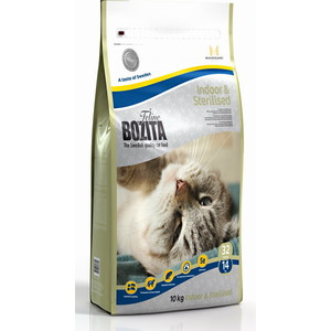 Сухой корм BOZITA Funktion Indoor&Sterilised 32/14 для домашних и стерилизованных кошек 10кг (30330)