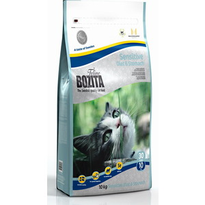 Сухой корм BOZITA Funktion Sensitive Diet&Stomah 30/10 для кошек с чувствительным пищевариением 10кг (30430)