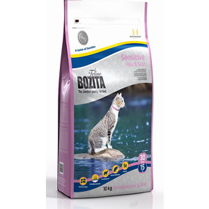 Сухой корм BOZITA Funktion Sensitive Hair&Skin 30/15 для кошек с чувствительной кожей и шерстью 10кг (30530)