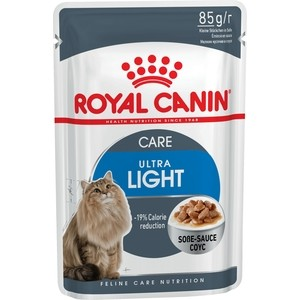 Паучи Royal Canin Ultra Light для кошек склонных к полноте 85г (486001)