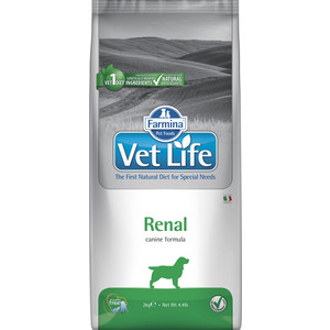 Сухой корм Farmina Vet Life Renal Canine диета при заболеваниях почек для собак