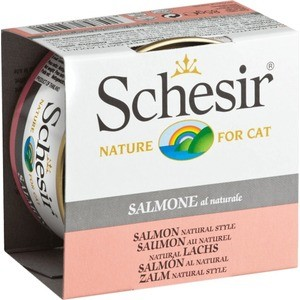 Консервы для кошек "Schesir" с лососем в собственном соку