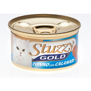 Консервы Stuzzy Cat Gold Tuna&Squid кусочки в собственном соку с тунцом и кальмарами для кошек