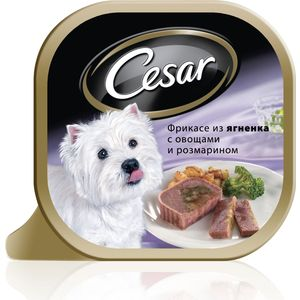 Консервы Cesar фрикасе из ягненка с овощами и розмарином для собак мелких пород